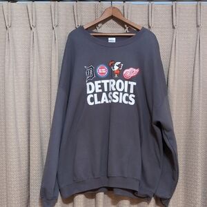 Rare Exclusive 3X Little Caesars Detroit Tigers, Red Wings & Pistons Sweatshirt